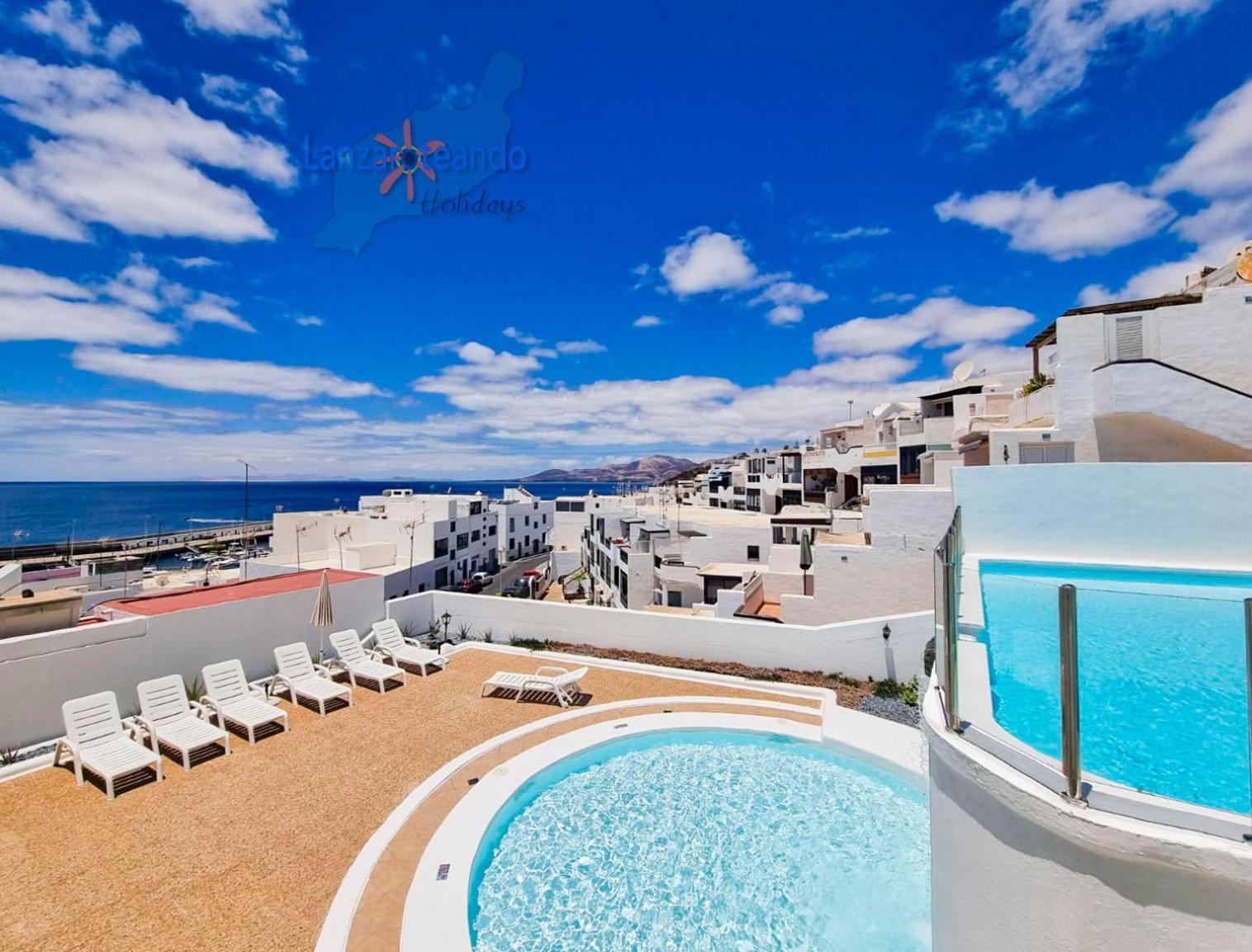 Апартаменты The Blue Cris-Tol Vv With Sea View Пуэрто дель Кармен Экстерьер фото