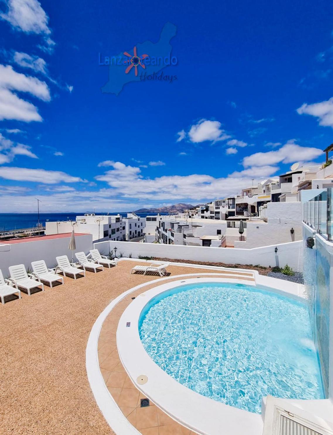 Апартаменты The Blue Cris-Tol Vv With Sea View Пуэрто дель Кармен Экстерьер фото